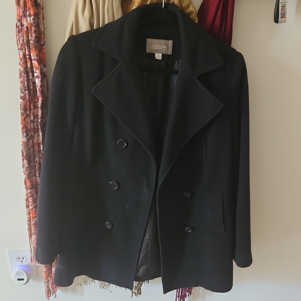 Croft & Barrow Black Pea Coat